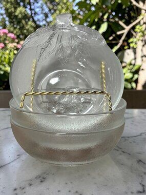 KIG Indonesia Fruit Dessert Bowls With Raised Leaf Detail Set Of 3 Vintage 80s